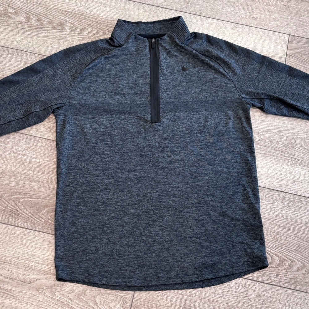Nike Dri-FIT Sweater‎ Mens Medium Grey Heathered Running Golf Athletic Casual